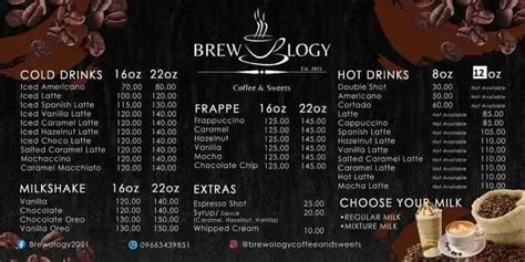 brewology menu.